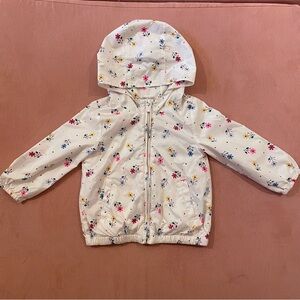 Gap Floral Print Jersey Lined Windbreaker Jacket back to school 3T